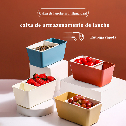 🤩Aproveite a vida colorida💞Bandeja de armazenamento doméstico de drenagem de camada dupla