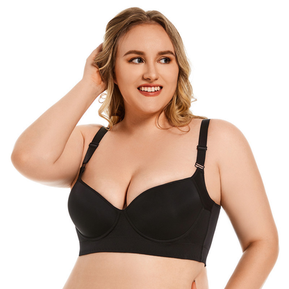 🔥Gran oferta - 49 % de descuento🔥Sujetador de copa profunda con espalda oculta para mujer
