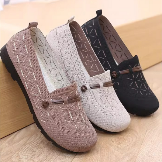 Zapatos casuales tejidos voladores de nuevo estilo de primavera para mujeres