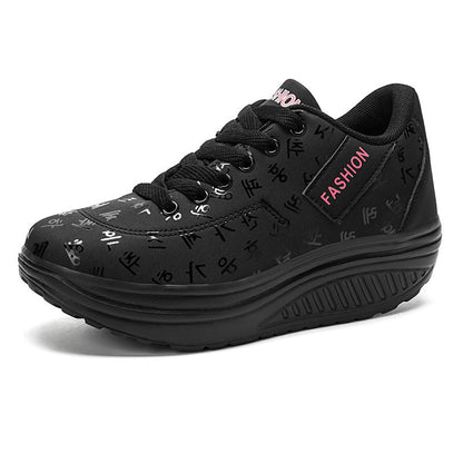 Zapatos de plataforma de piel (todas las tallas)