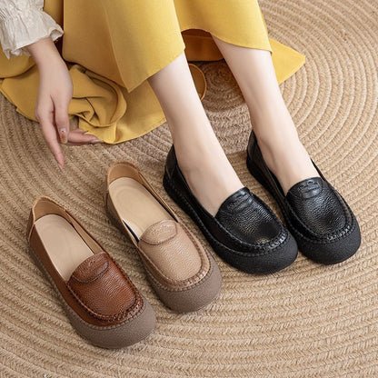 Zapatos de suela blanda 100% de piel de vaca auténtica26703