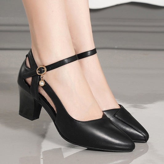 [Súper estable] Tacones altos con punta en punta para mujer