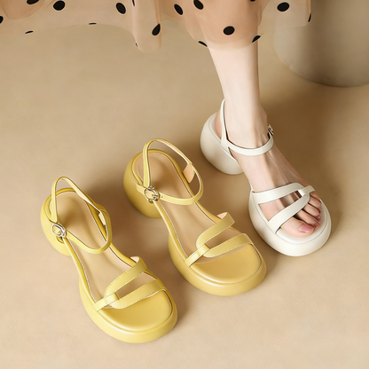 Sandalias Mujer Punta Redonda Verano Nueva Colección26703
