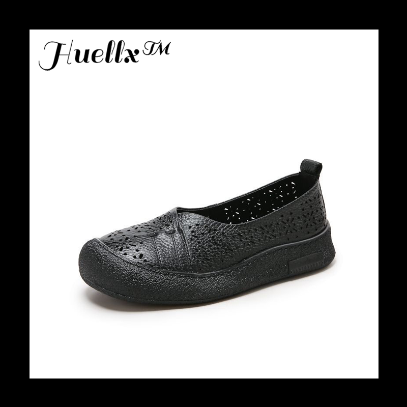 Zapatos de cuero perforado 100% genuino de vaca