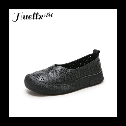 Zapatos de cuero perforado 100% genuino de vaca