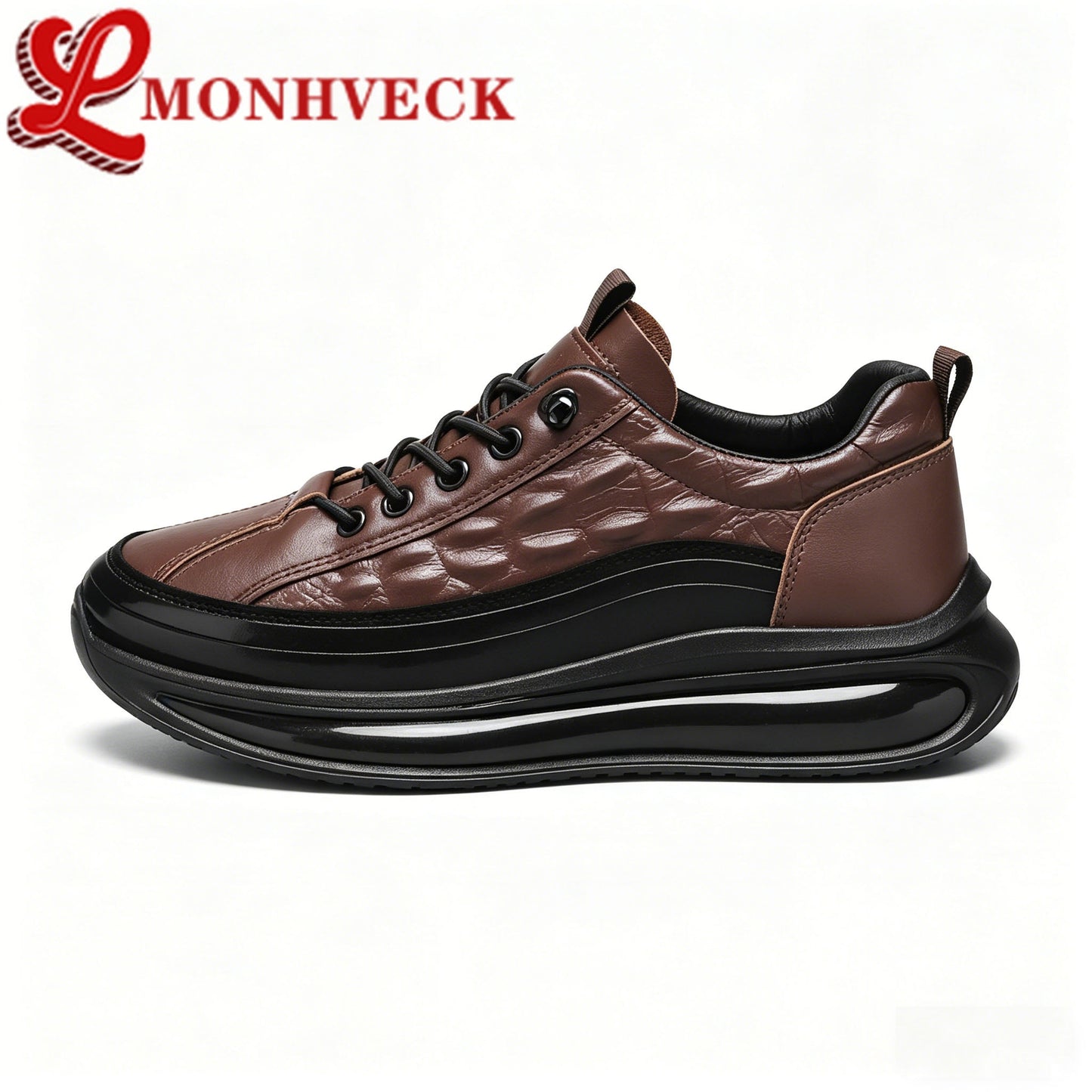 Zapatos de cuero para hombre estilo cocodrilo para negocios