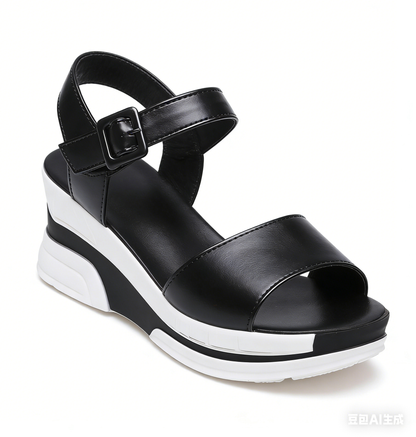 Sandalias de cuña con estilo