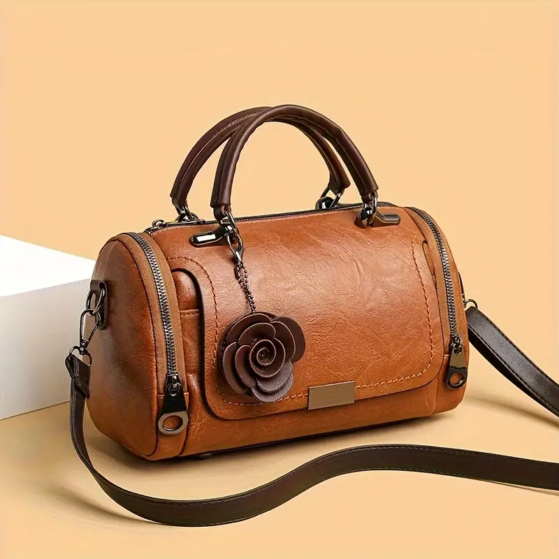 Bolso de cuero de diseño retro