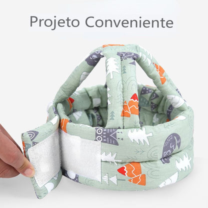 Chapéu de segurança para bebês, arnês anti-queda, arnês de proteção, cabeça macia anticolisão, chapéu anticolisão para crianças
