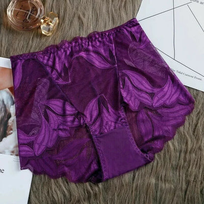 Roupa íntima feminina de renda de seda feita à mão
