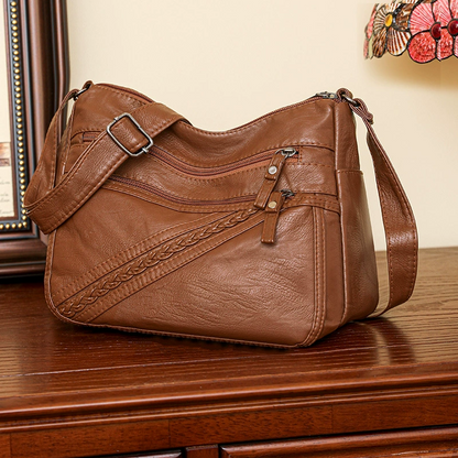 ModaEstila™ | Bolso de piel trenzada