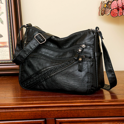 ModaEstila™ | Bolso de piel trenzada