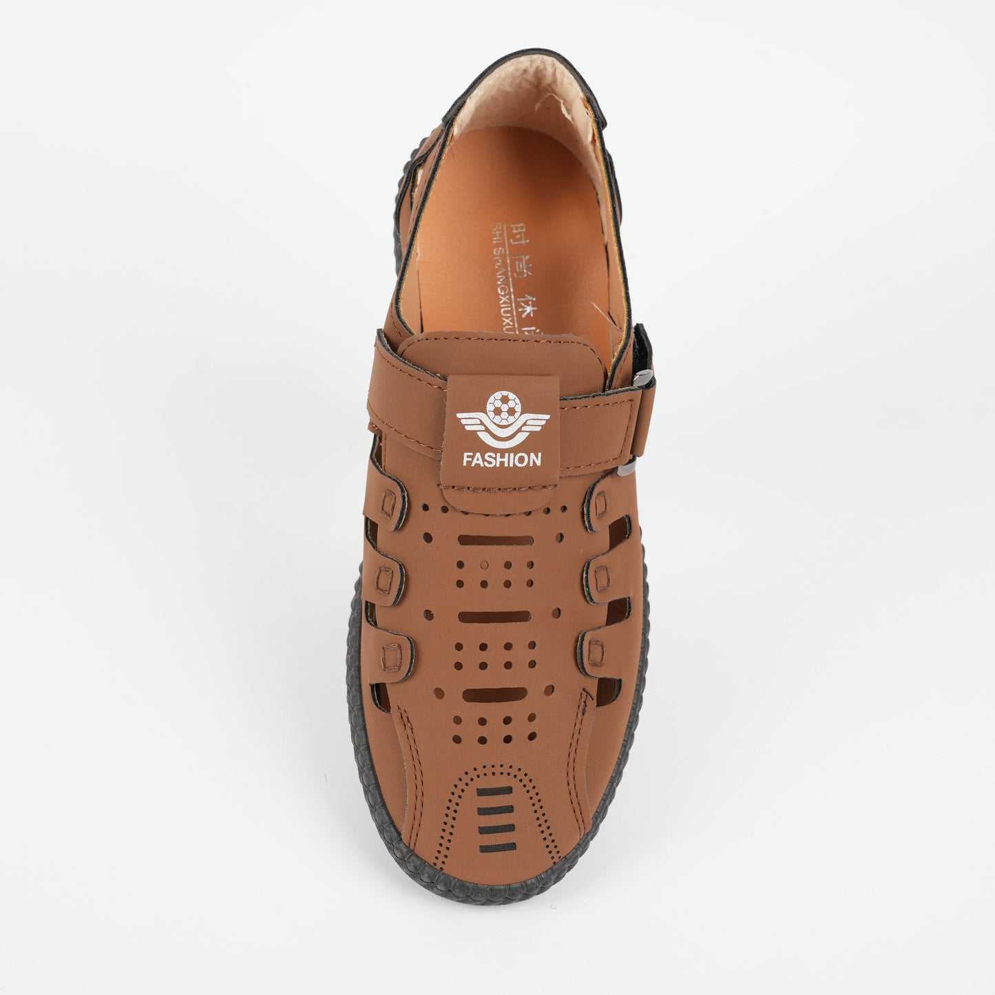 Elegantes sandalias huecas de piel
