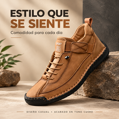 Mocasines de Cuero Real para Hombre - Sin Cordones y Transpirables