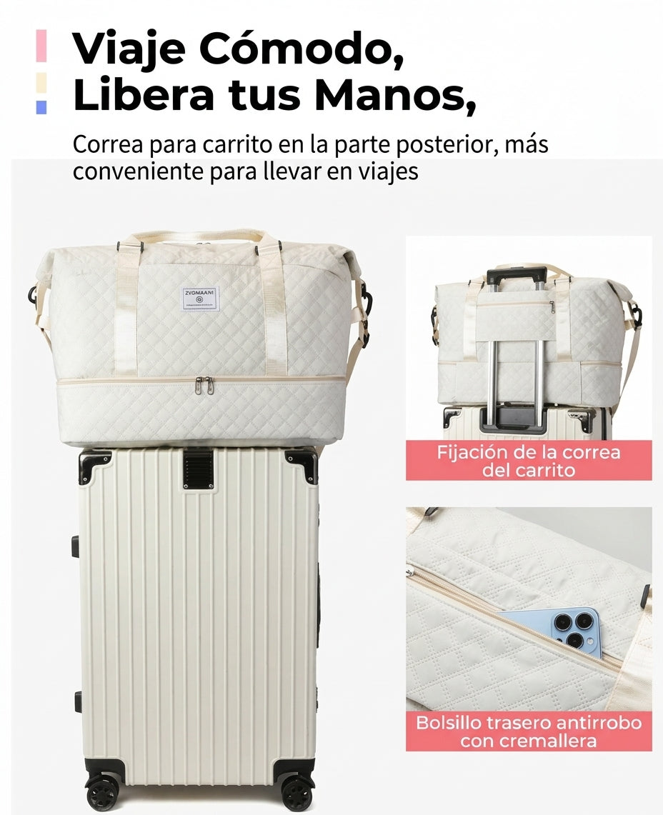 ✈️Bolso de Viaje con Zapatera e Impermeable