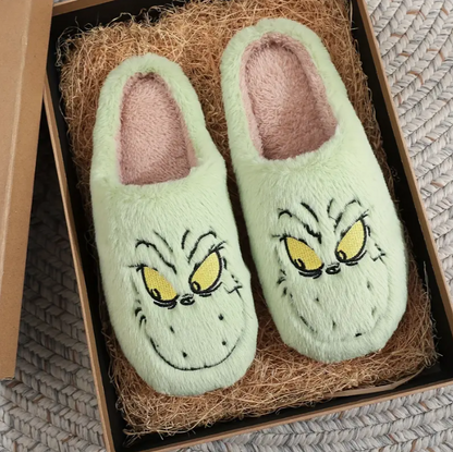 Sandalias Grinch Afelpadas ✨