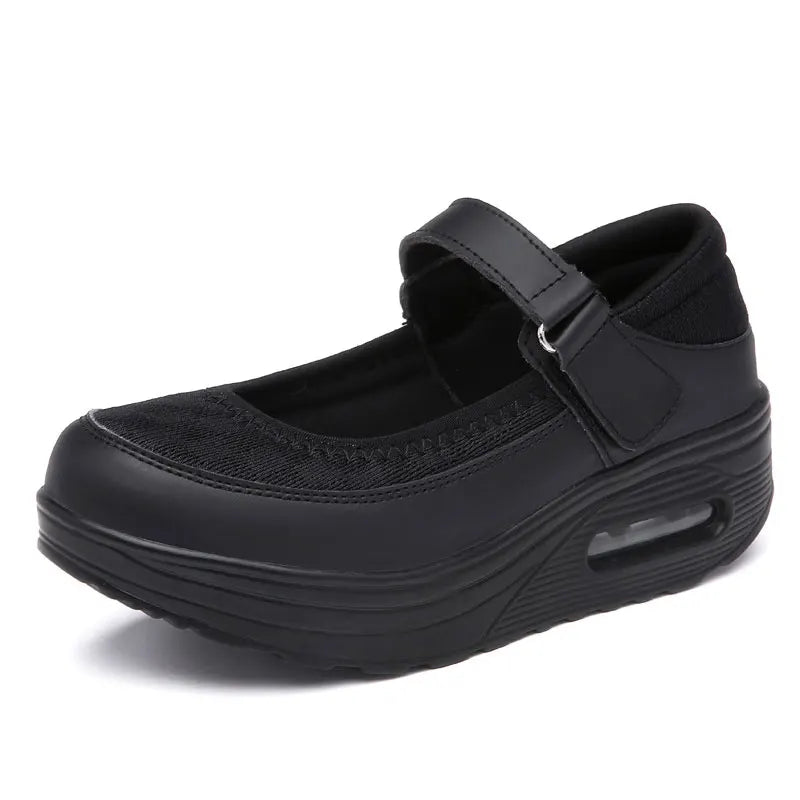 Zapatillas de Plataforma para Mujer - Calzado Casual Estilo Mary Jane con Suela Gruesa