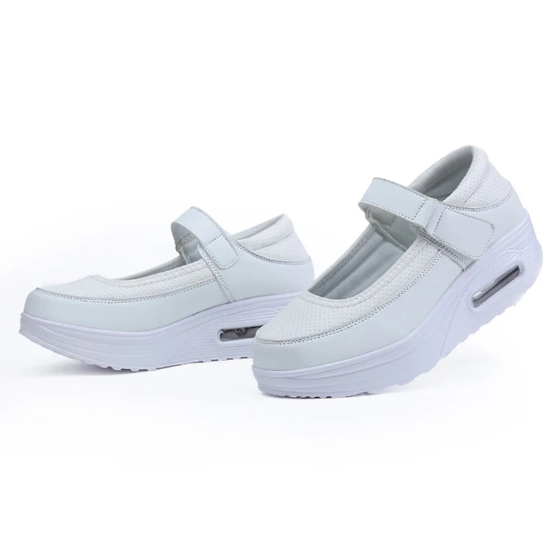 Zapatillas de Plataforma para Mujer - Calzado Casual Estilo Mary Jane con Suela Gruesa