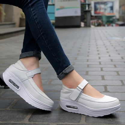 Zapatillas de Plataforma para Mujer - Calzado Casual Estilo Mary Jane con Suela Gruesa