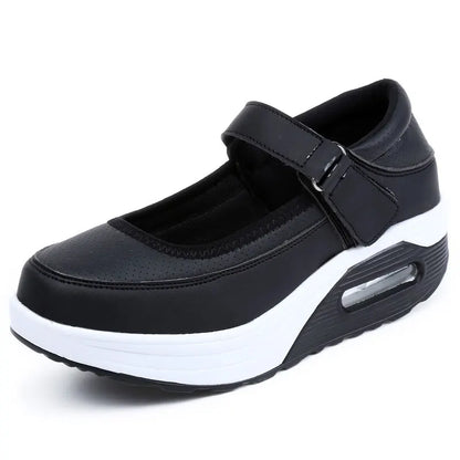 Zapatillas de Plataforma para Mujer - Calzado Casual Estilo Mary Jane con Suela Gruesa