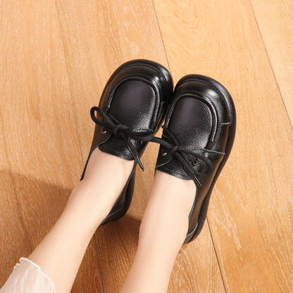 Zapatos de cuero poco profundos