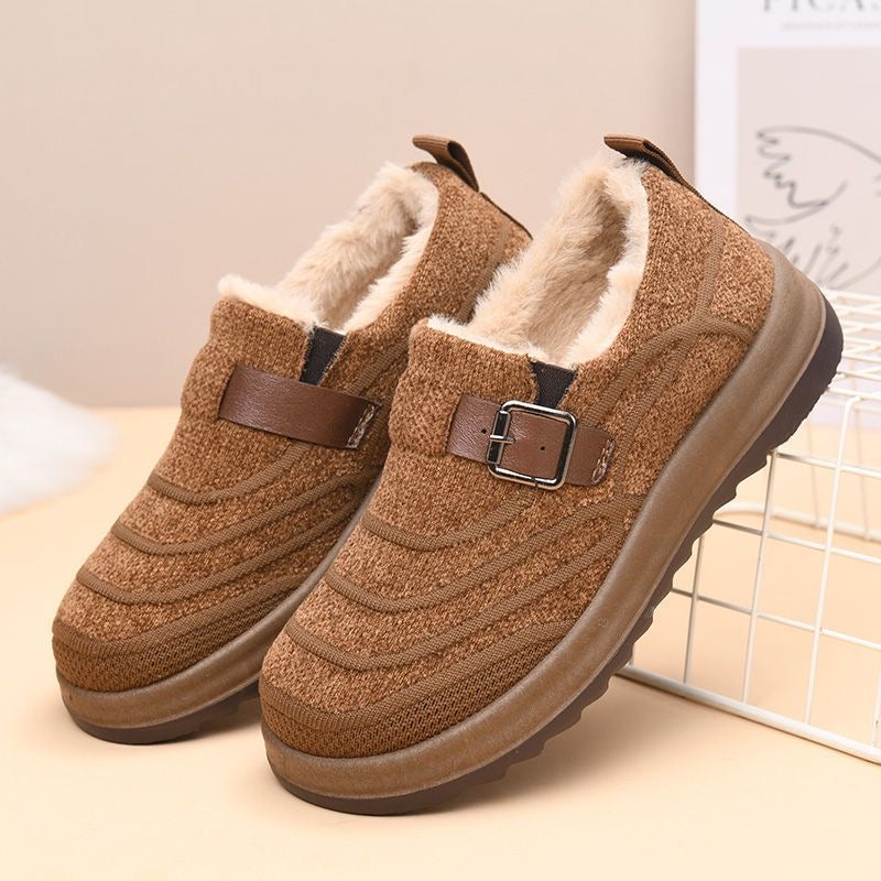 Zapatos de algodón cálido con suela gruesa