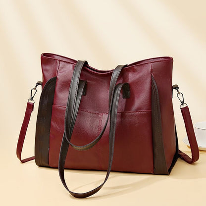 Bolso de piel suave de gran capacidad