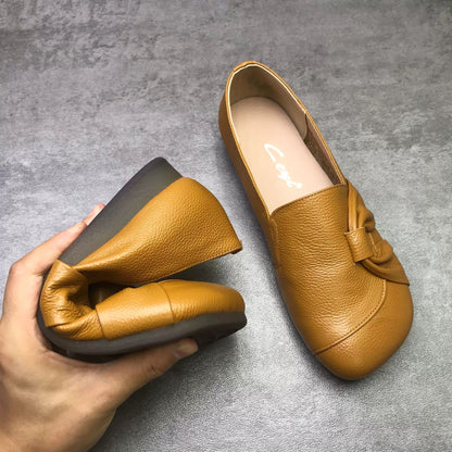 Zapatos de punta redonda antideslizantes con suela de goma