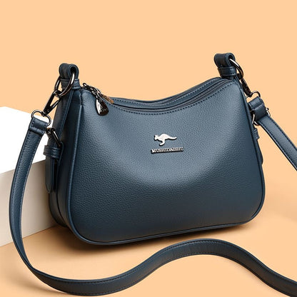 Bolso bandolera clásico de piel suave
