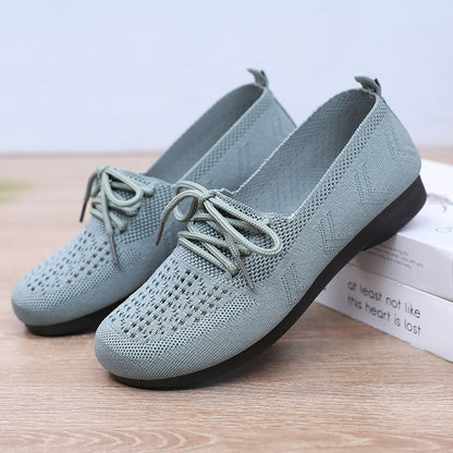 Primavera y verano cómodos con zapatos para madres en verano transpirables y suelas suaves 2025