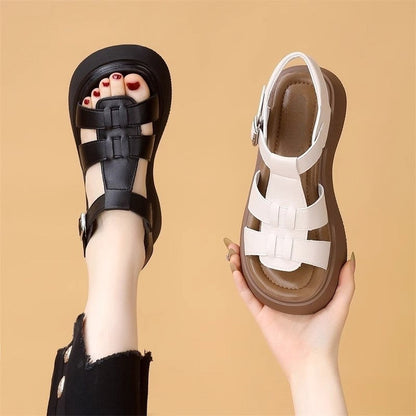 Sandalias casuales cómodas y modernas – de piel genuina
