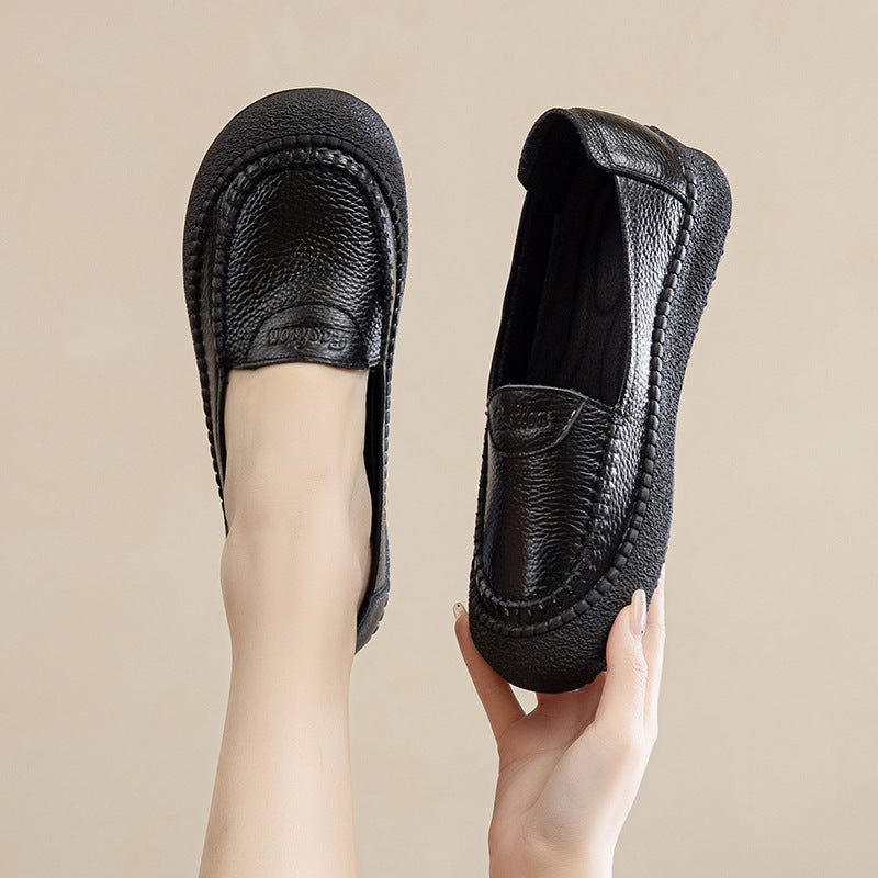 Zapatos de suela blanda 100% de piel de vaca auténtica26703