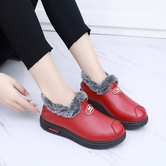 Zapatos de cuero y algodón para mujeres (m fashion)