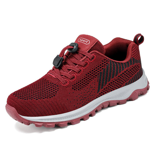 Zapatos de senderismo 2025 nuevos zapatos casuales de otoño para mujeres cómodos zapatos de correr con suelas blandas para personas de mediana edad y ancianos