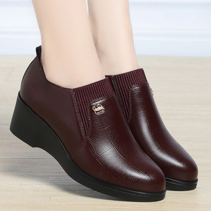 (vino rojo) zapatos de talón de mujer