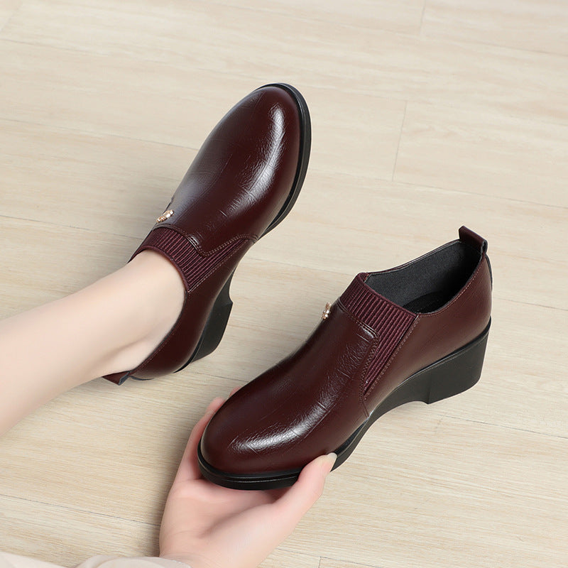 (vino rojo) zapatos de talón de mujer