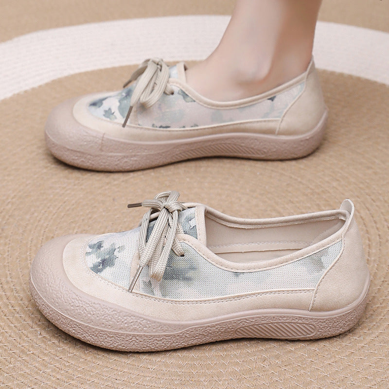 Zapatos planos de empeine bajo