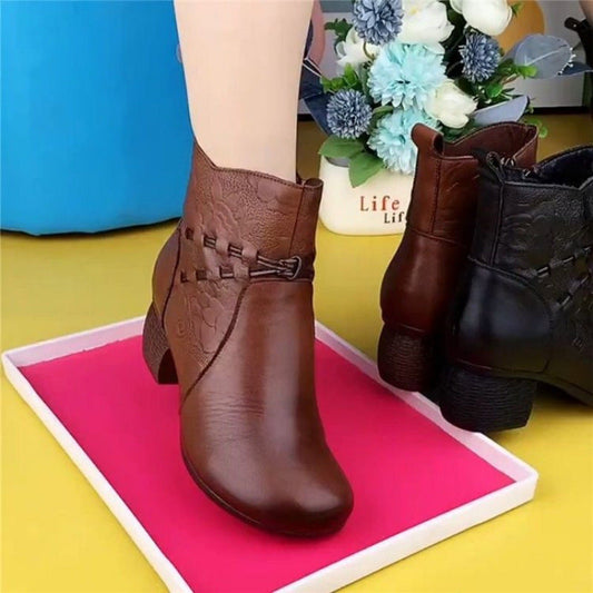 (patrón) botas de cuero para mujeres