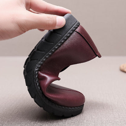 2025 Zapatos de cuero con suela blanda antideslizante