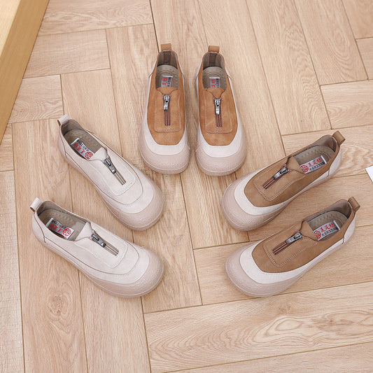 Zapatos ligeros de ante para mujer