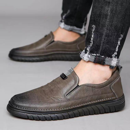 Zapatos casuales de piel suave para hombre