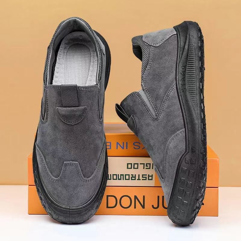 Botas bajas impermeables de cuero para hombre