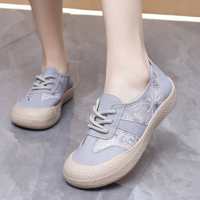 Zapatos 2025 las suelas blandas de los niños pedalean zapatos de mujer casuales, transpirables, resistentes al desgaste y las suelas gruesas son antideslizantes.