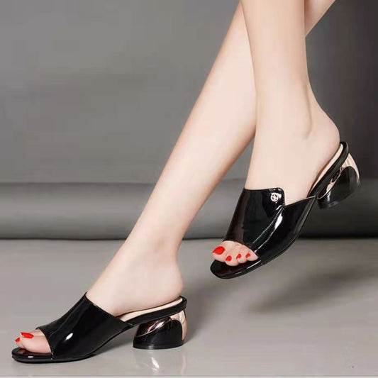 (rojo y azul) tacones altos femeninos