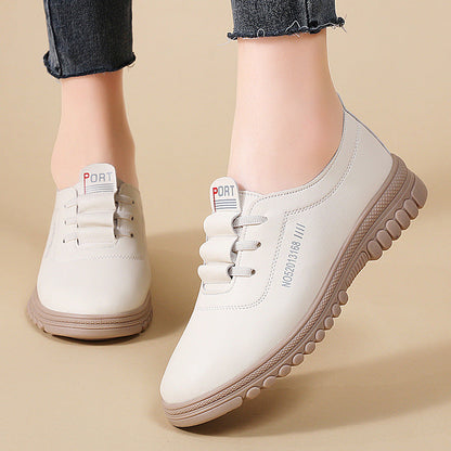 Zapatos casuales de suela blanda [piel auténtica]