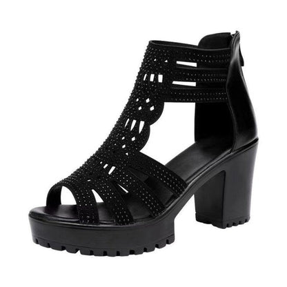(diamante roto) tacones altos femeninos
