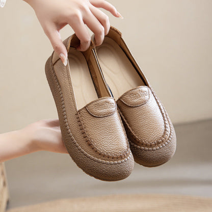 Zapatos de suela blanda 100% de piel de vaca auténtica26703