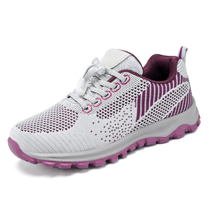 Zapatos de senderismo 2025 nuevos zapatos casuales de otoño para mujeres cómodos zapatos de correr con suelas blandas para personas de mediana edad y ancianos