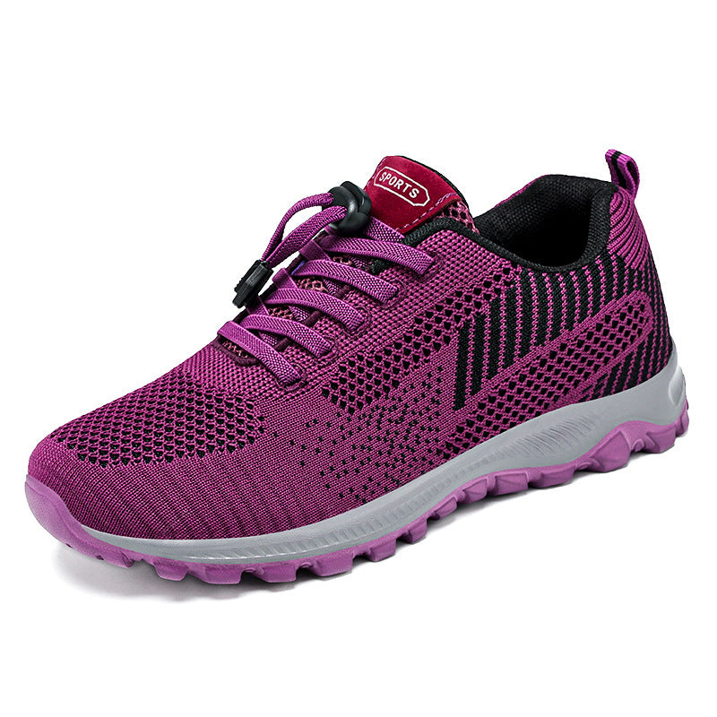 Zapatos de senderismo 2025 nuevos zapatos casuales de otoño para mujeres cómodos zapatos de correr con suelas blandas para personas de mediana edad y ancianos