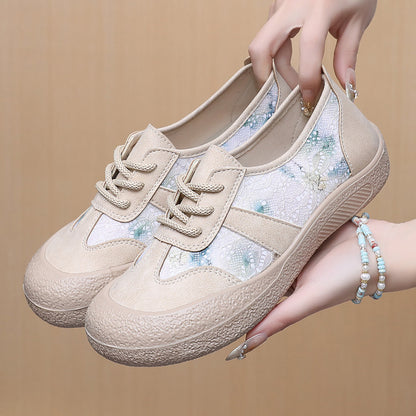 Zapatos 2025 las suelas blandas de los niños pedalean zapatos de mujer casuales, transpirables, resistentes al desgaste y las suelas gruesas son antideslizantes.